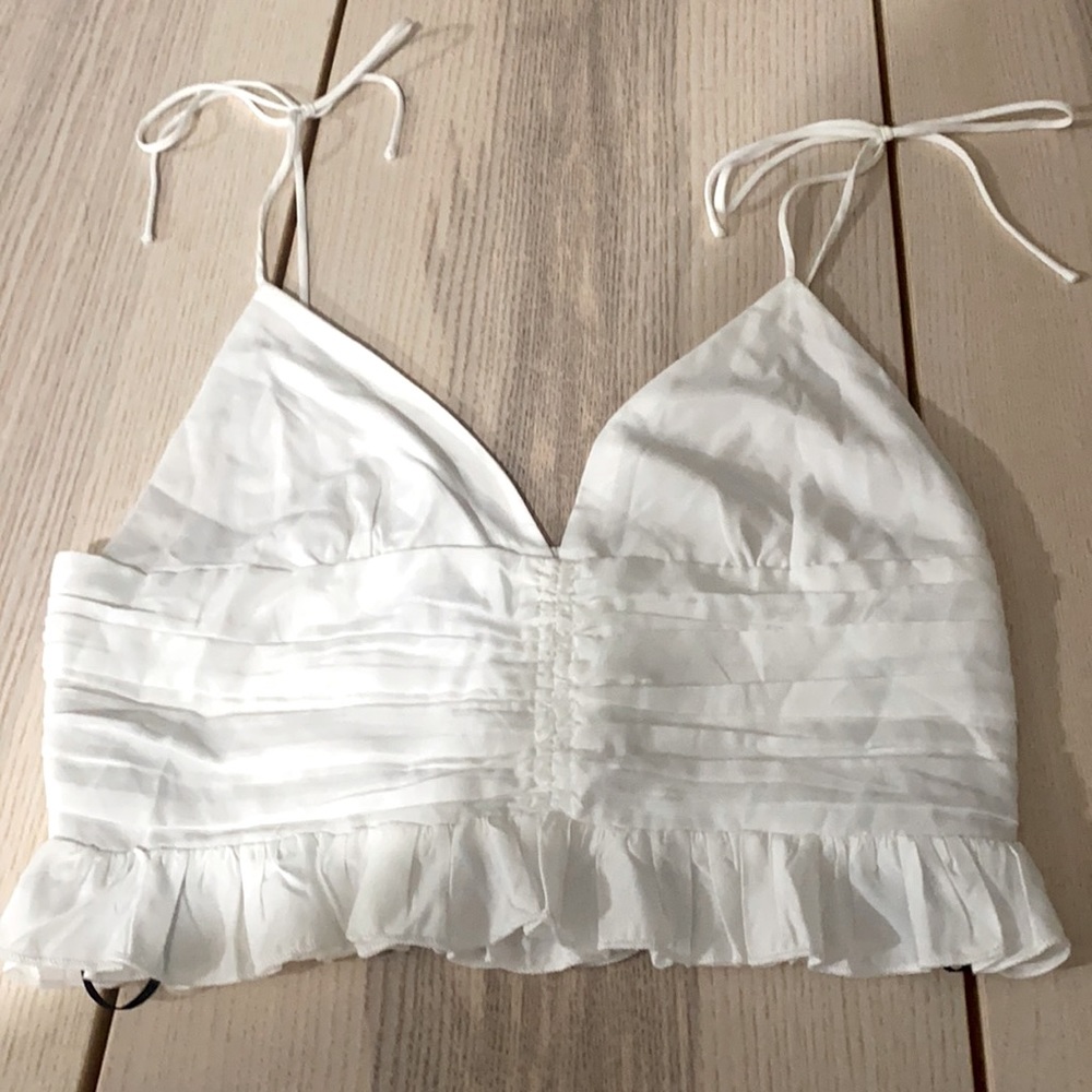 white strappy tank